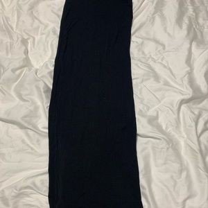 Black full length tight forever 21 skirt